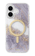 Royal Purple Phone Case With Transparent Polished Look