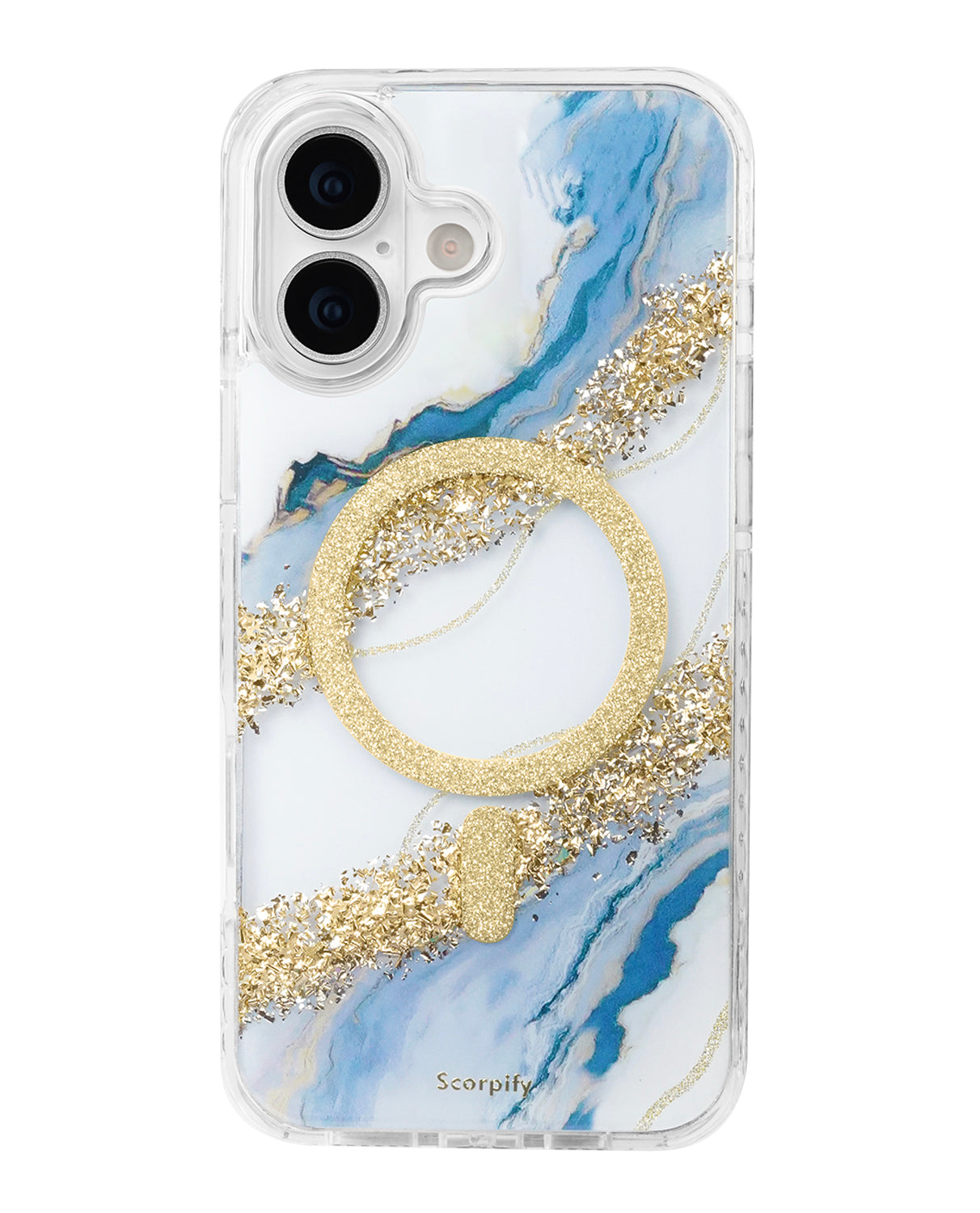 Gleam Tide Resin Phone Case Featuring Shimmer Layer Glow