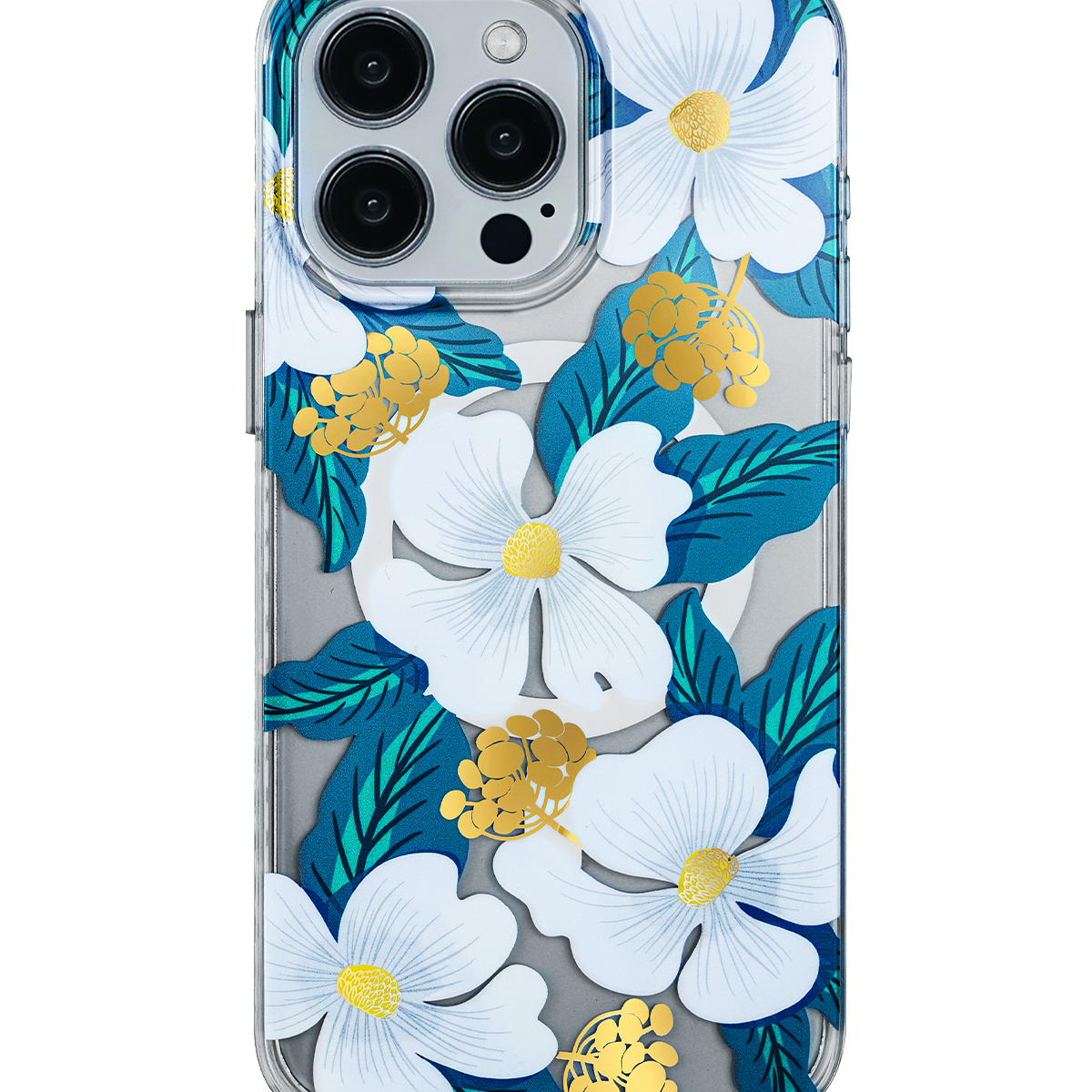 White Dogwood Magnetic iPhone Case