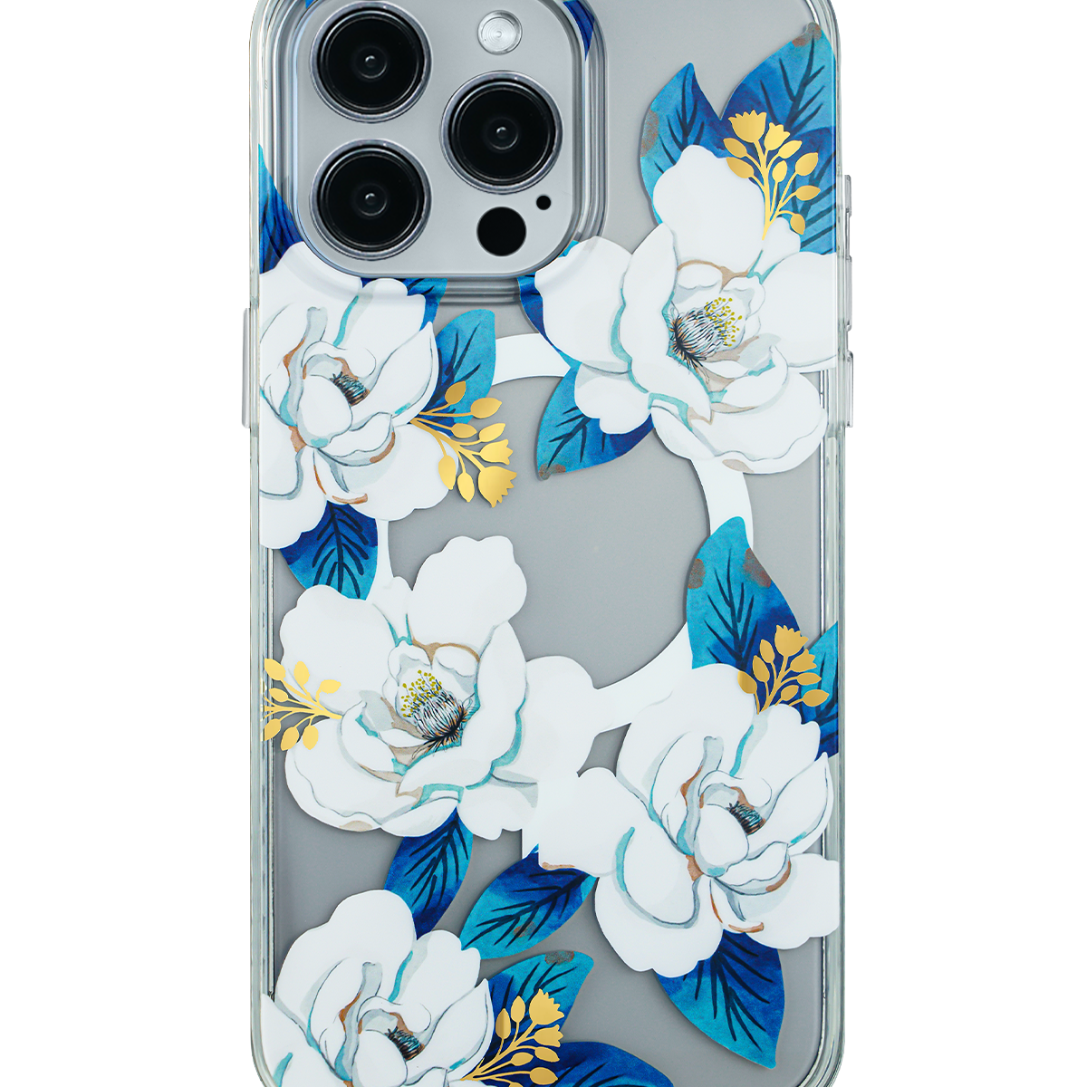 White Gardenia Magnetic iPhone Case