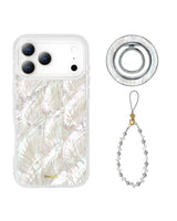 The Natural Mother of Pearl Edit — iPhone Case + Ring + Charm
