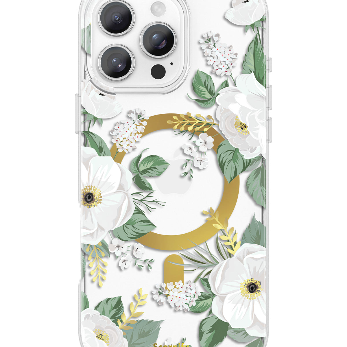 White Rose Magnetic iPhone Case