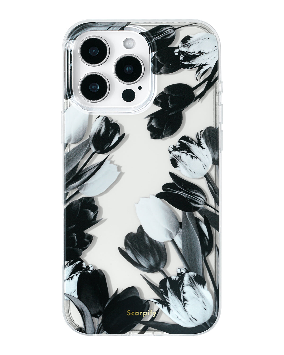 Black Tulip iPhone Case, iPhone 16 Pro Max Black Tulip iPhone Case, iPhone 16 Pro Max