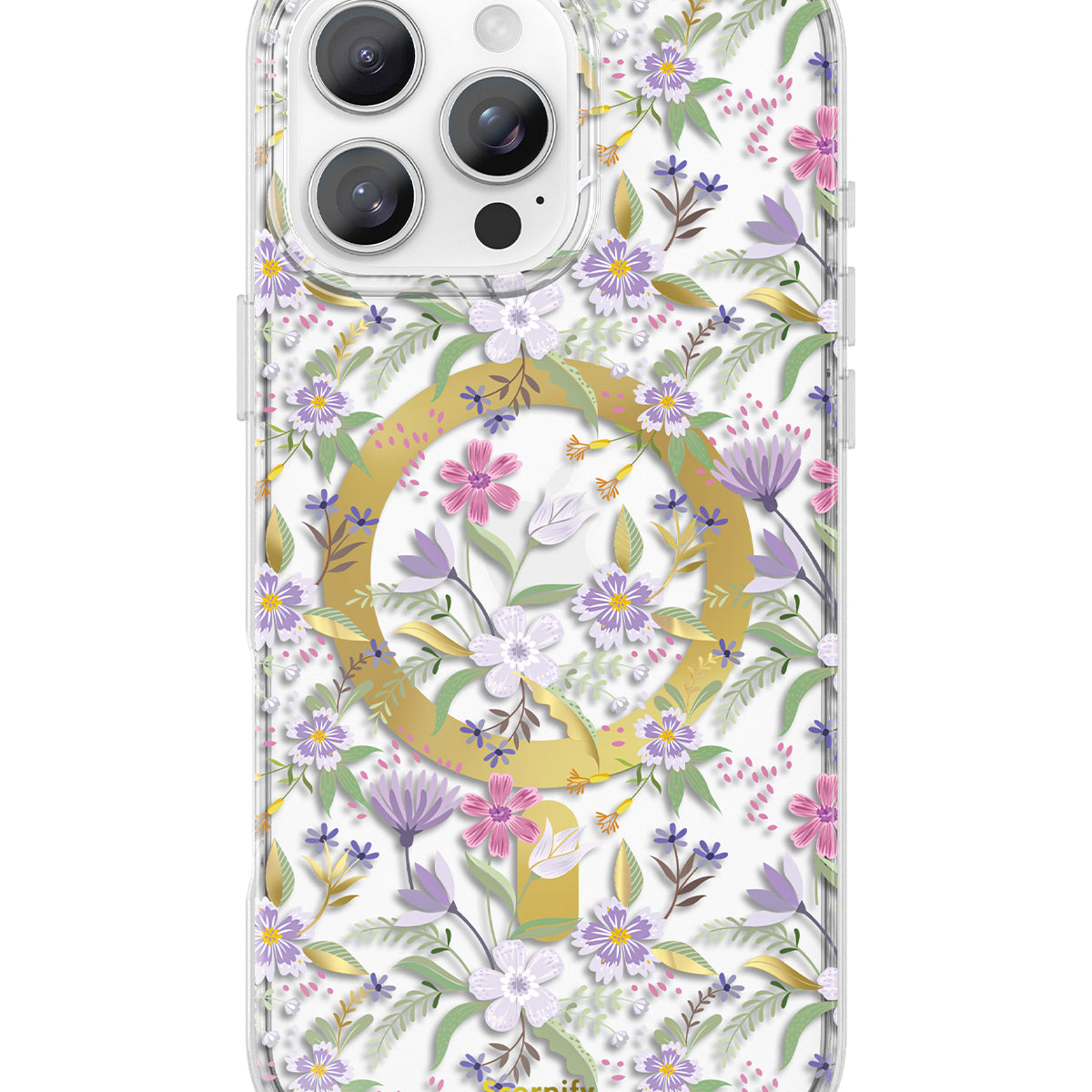 Purple Cherry Blossom Magnetic iPhone Case