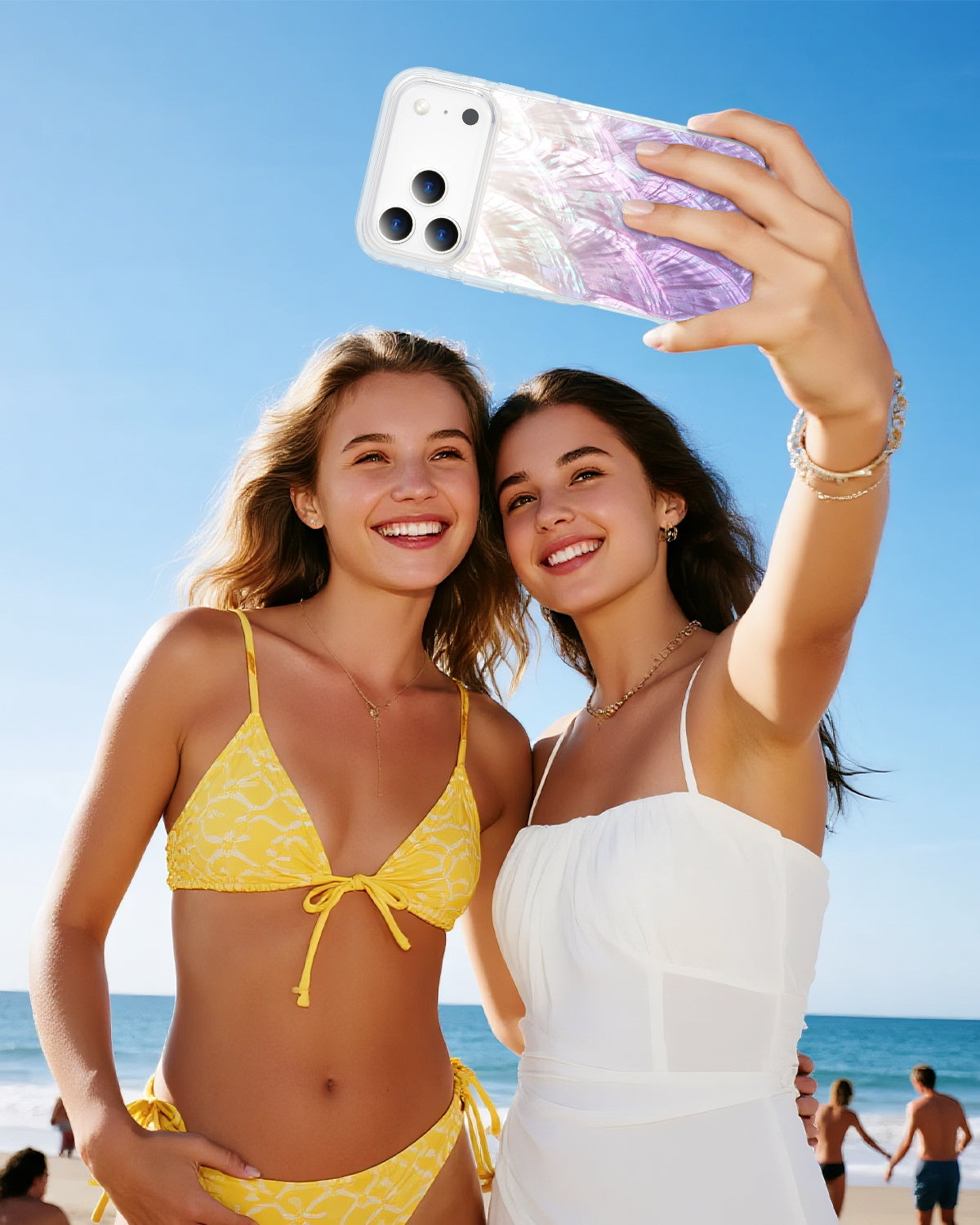 Refined Mother Of Pearl Phone Case Highlighting Soft Shine