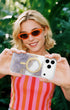 Glitter Finish Phone Case With Delicate Reflective Layer