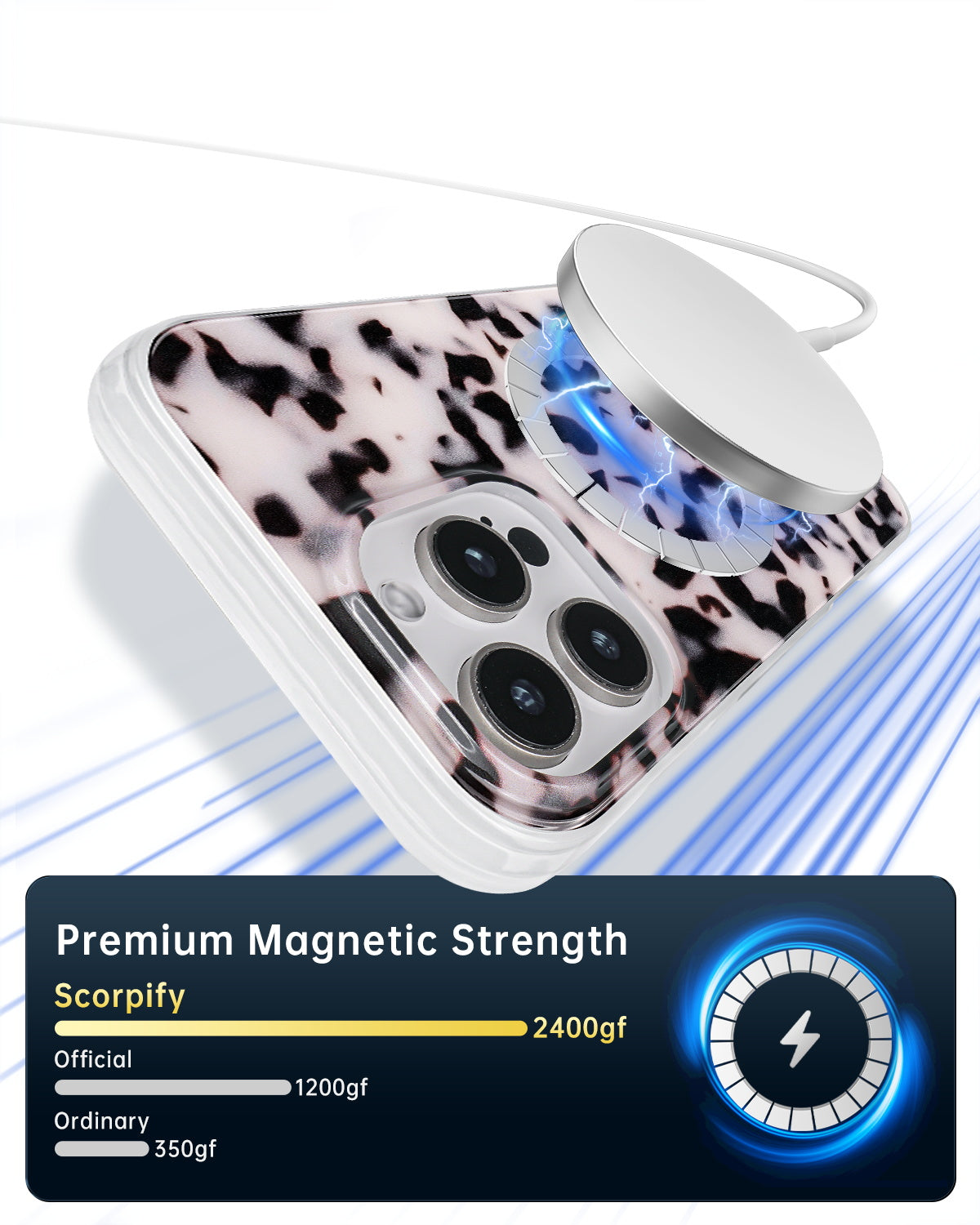 Pink Tortoise Shell Magnetic iPhone Case