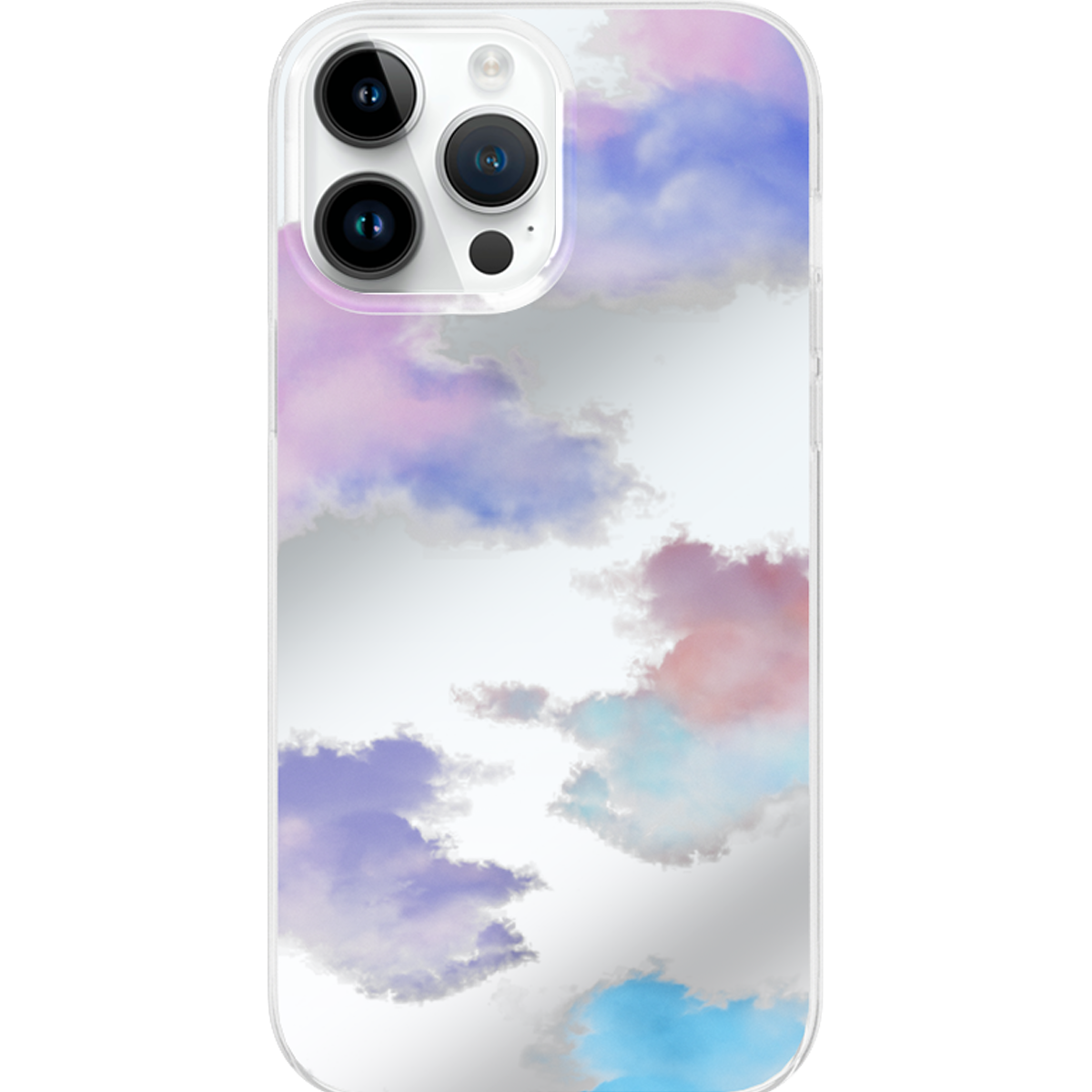Colorful Clouds Mirror iPhone Case