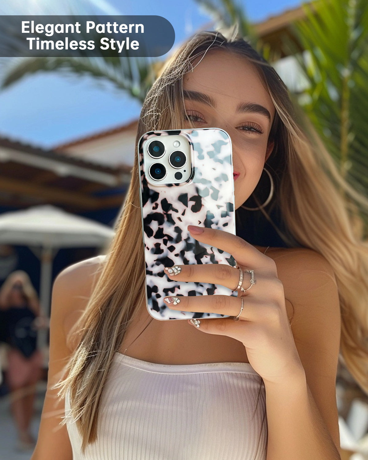 Pink Tortoise Shell Magnetic iPhone Case