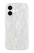 Slim white pearl phone case combining style and function