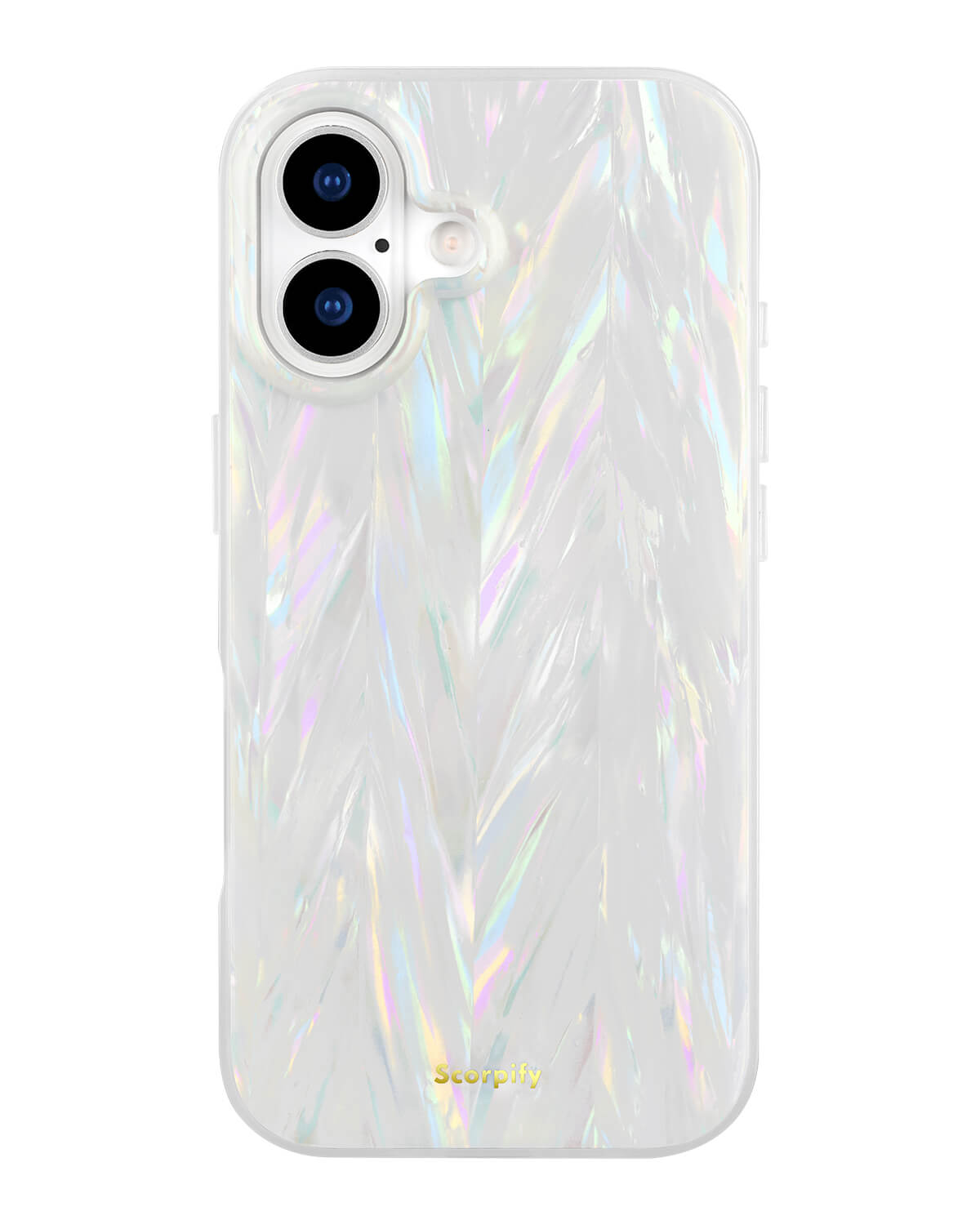 Slim white pearl phone case combining style and function