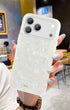 Stylish pearlescent phone case with colorful tones