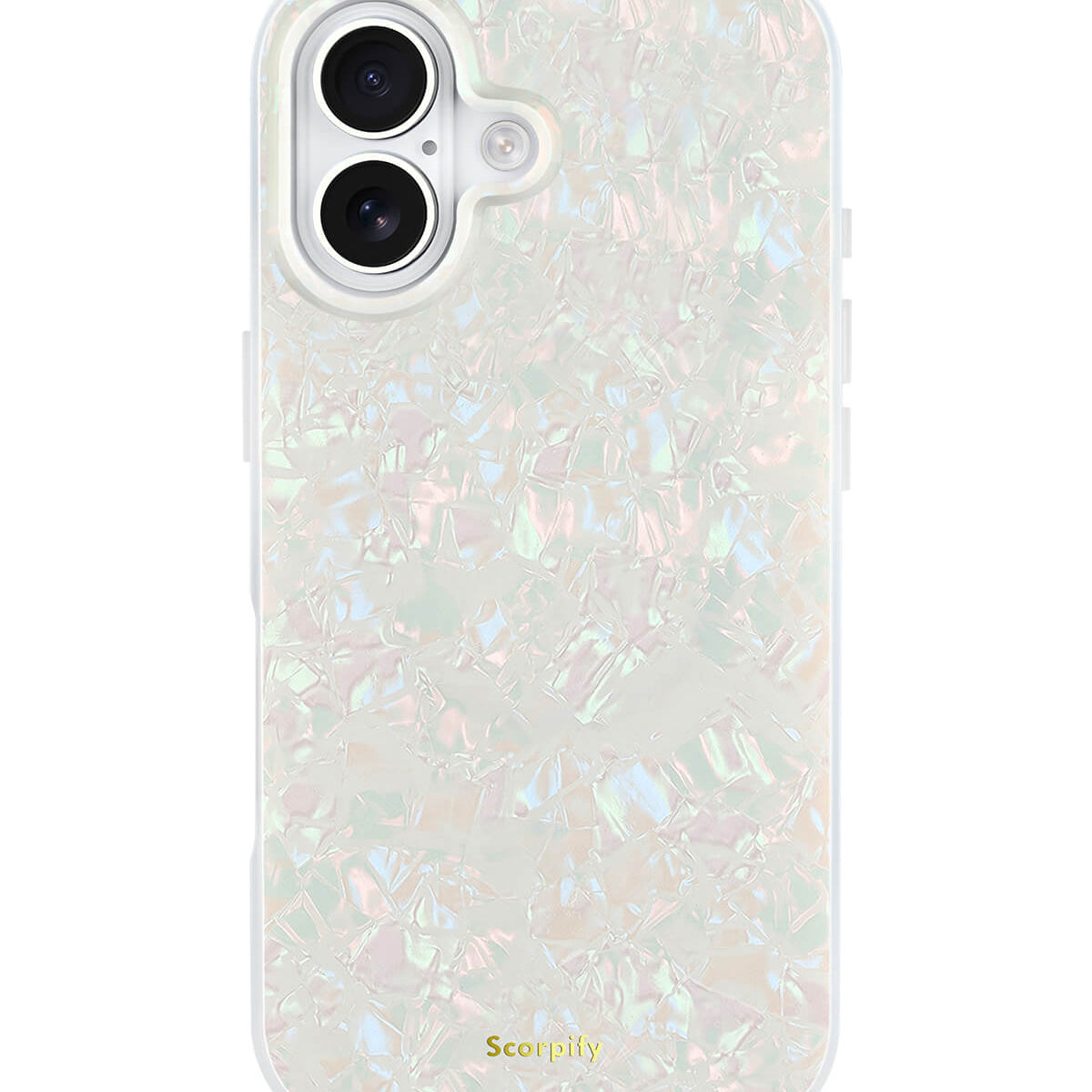 Luxury iPhone case with pearls in a colorful finish