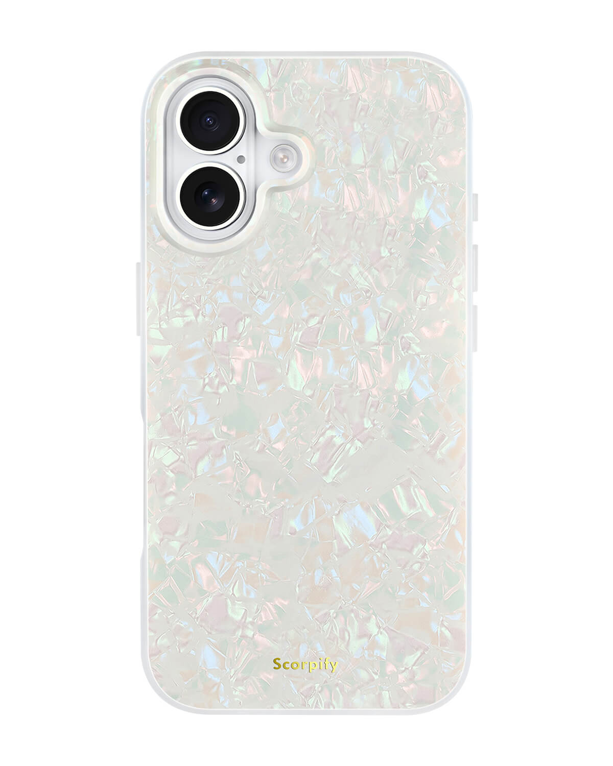 Luxury iPhone case with pearls in a colorful finish