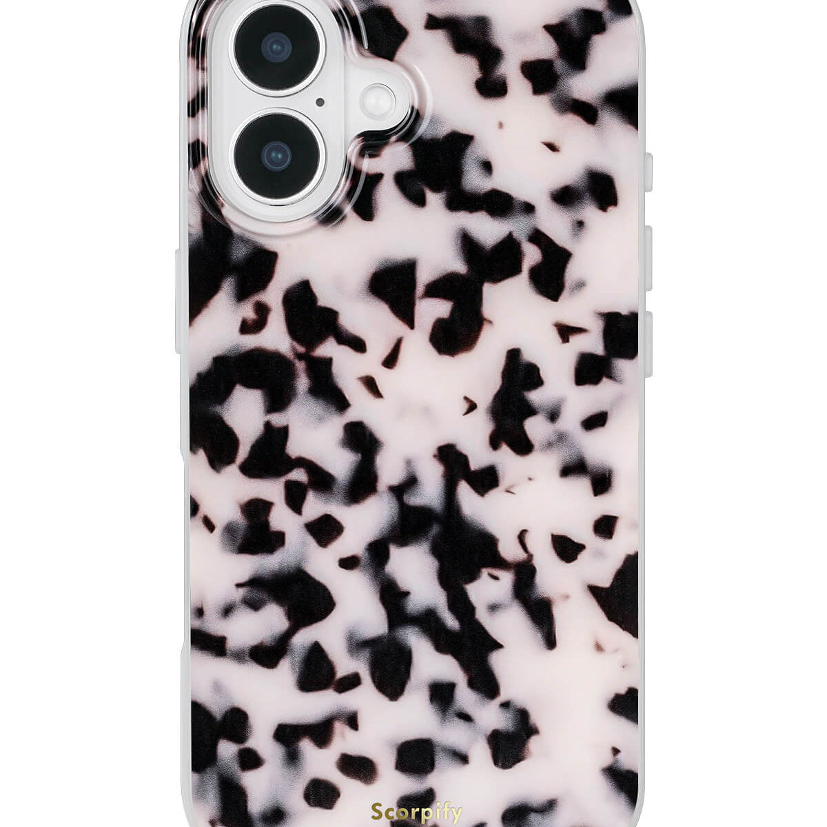 Elegant tortoise phone case with pink tortoise pattern