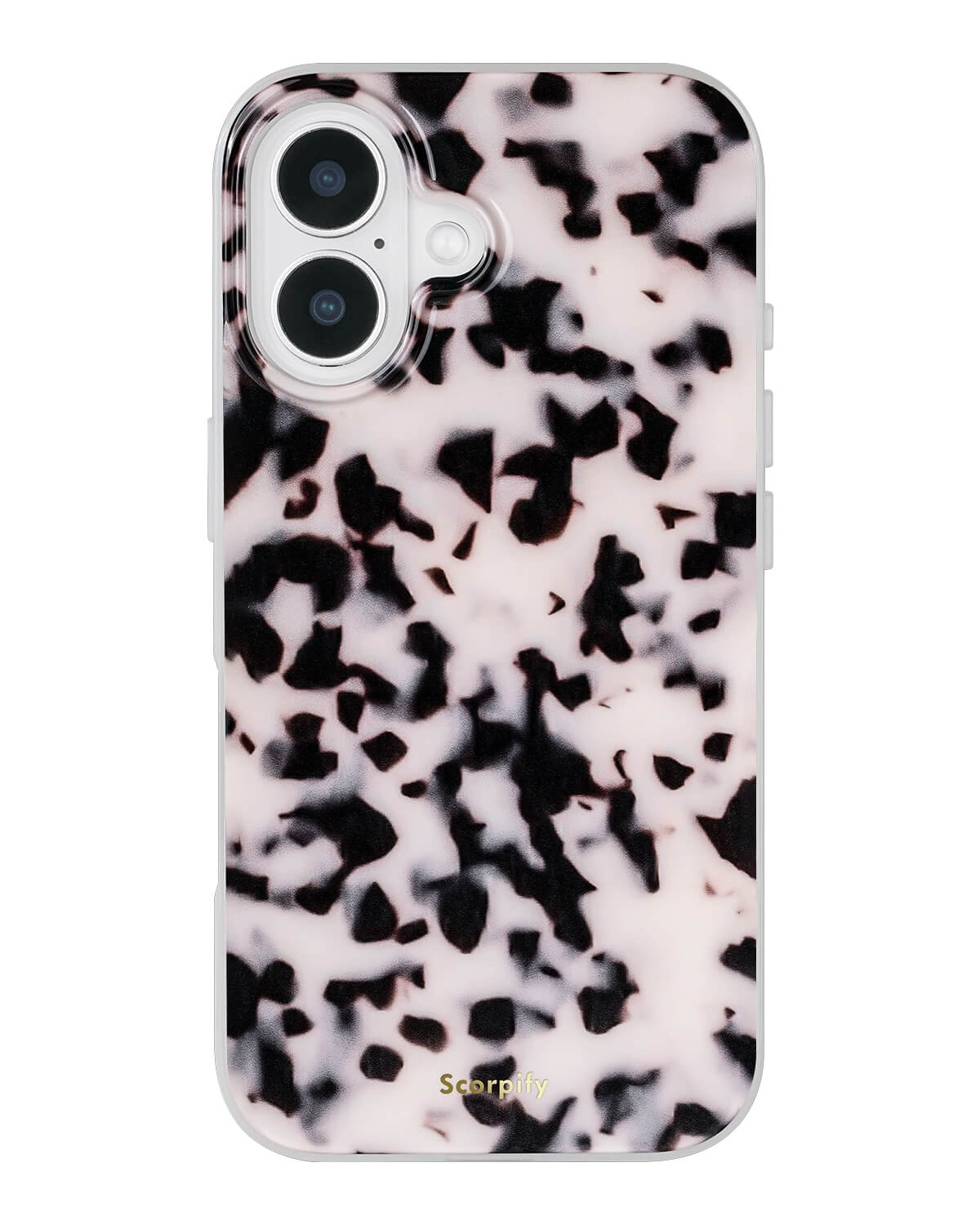 Elegant tortoise phone case with pink tortoise pattern