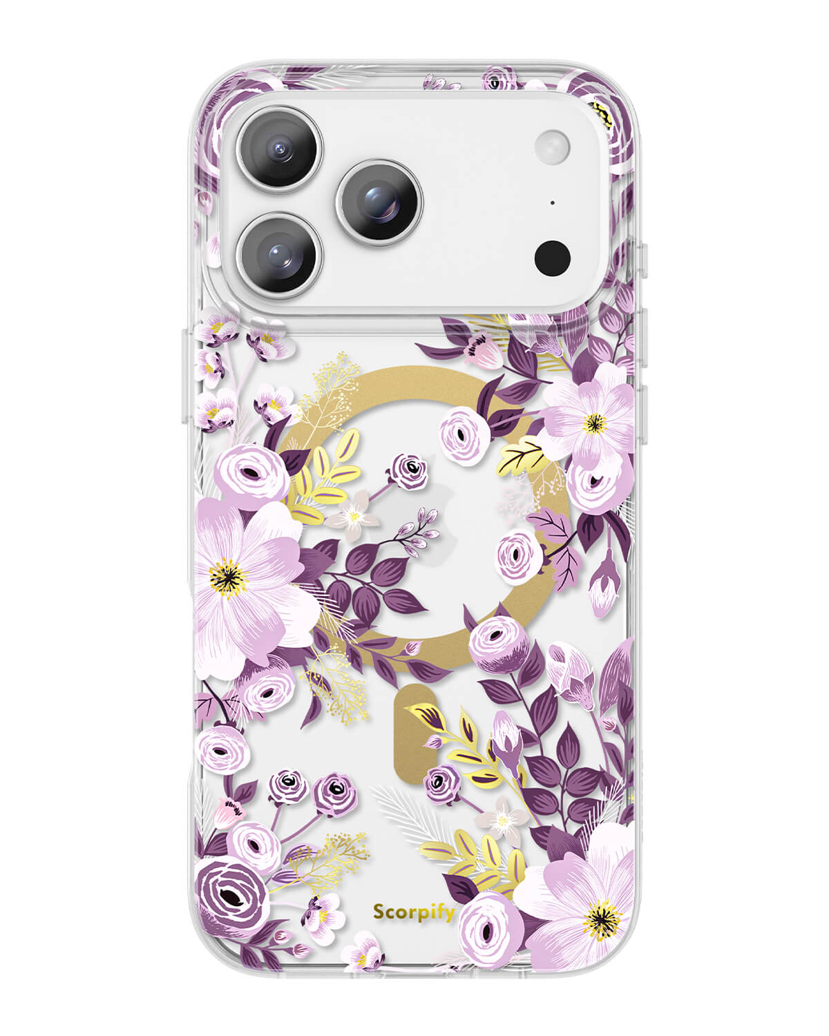 Purple Nemophila MagSafe iPhone Case, iPhone 17 Pro
