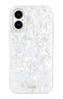 Trendy mother of pearl phone case with slim fit