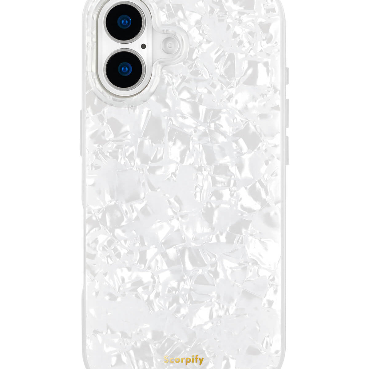 Trendy mother of pearl phone case with slim fit
