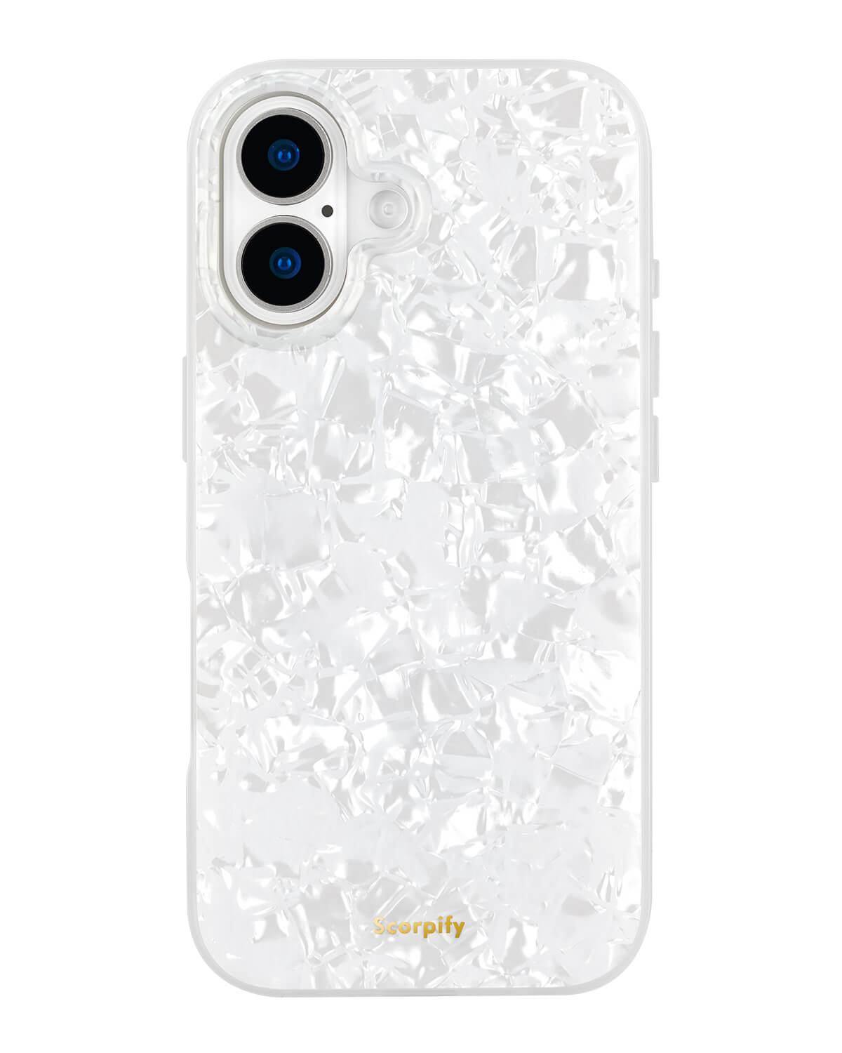 Trendy mother of pearl phone case with slim fit