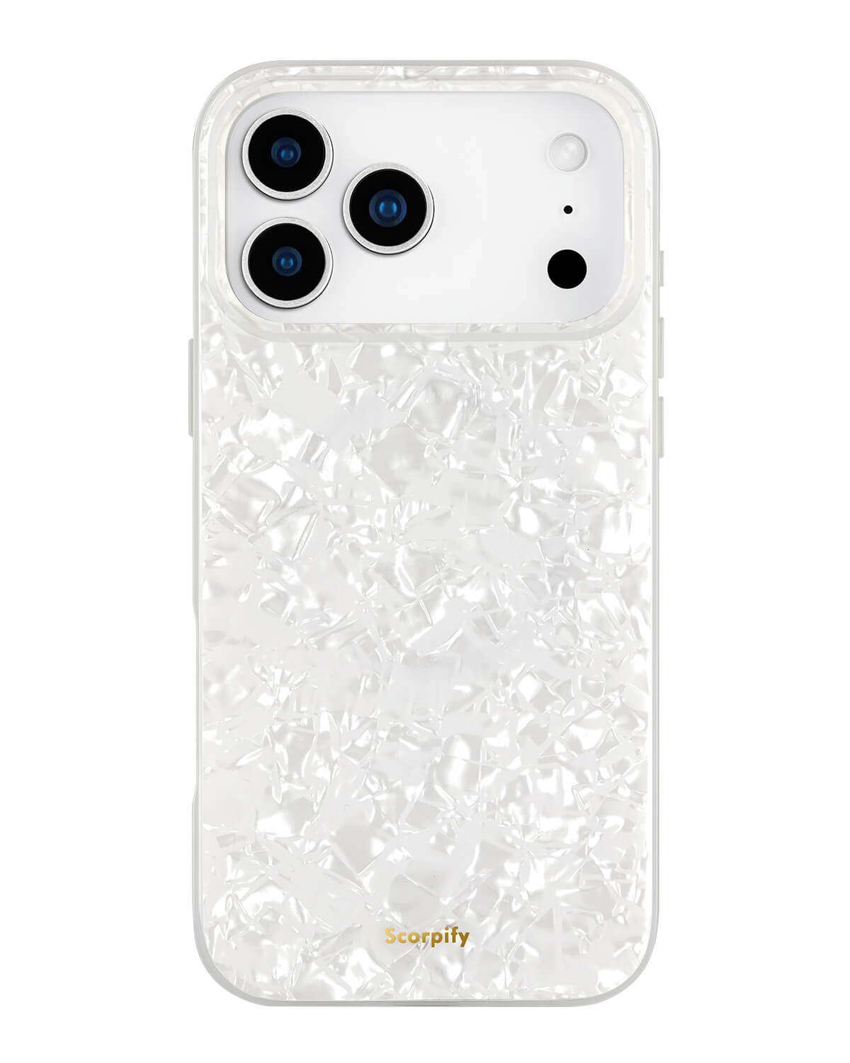 White pearl iPhone 17 MagSafe case cover