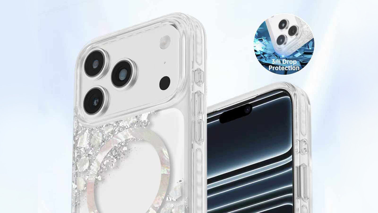 Protective phone case with reinforced corners