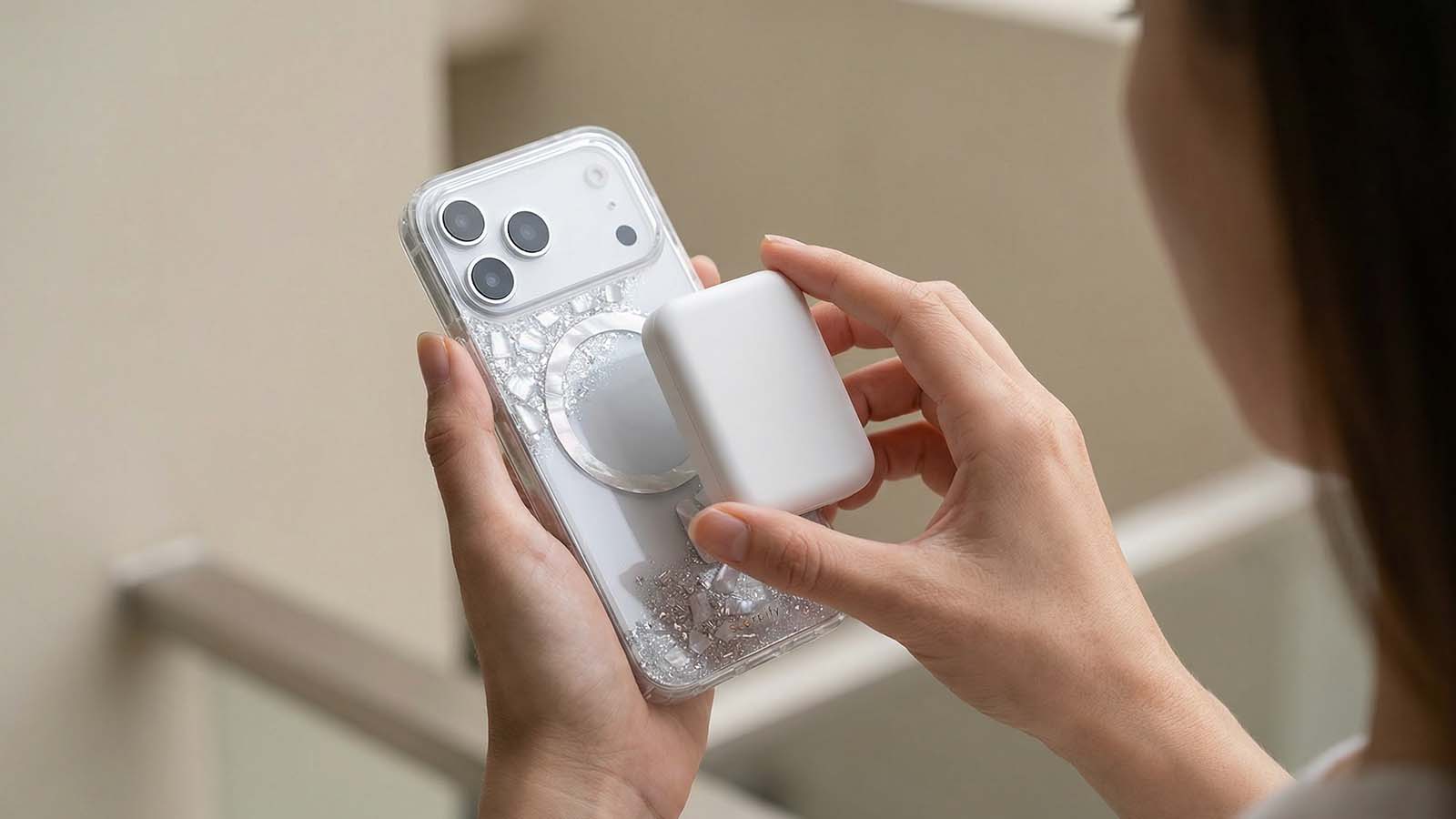 Scorpify glossy phone case with wireless charging