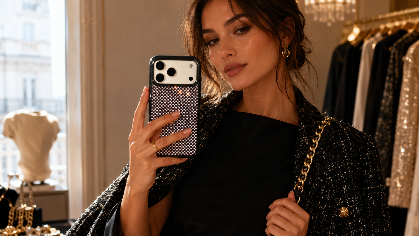 Scorpify's Bling Rhinestone MagSafe Phone Case