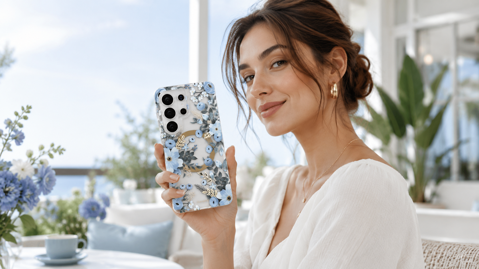 Floral Magsafe Samsung Phone Case