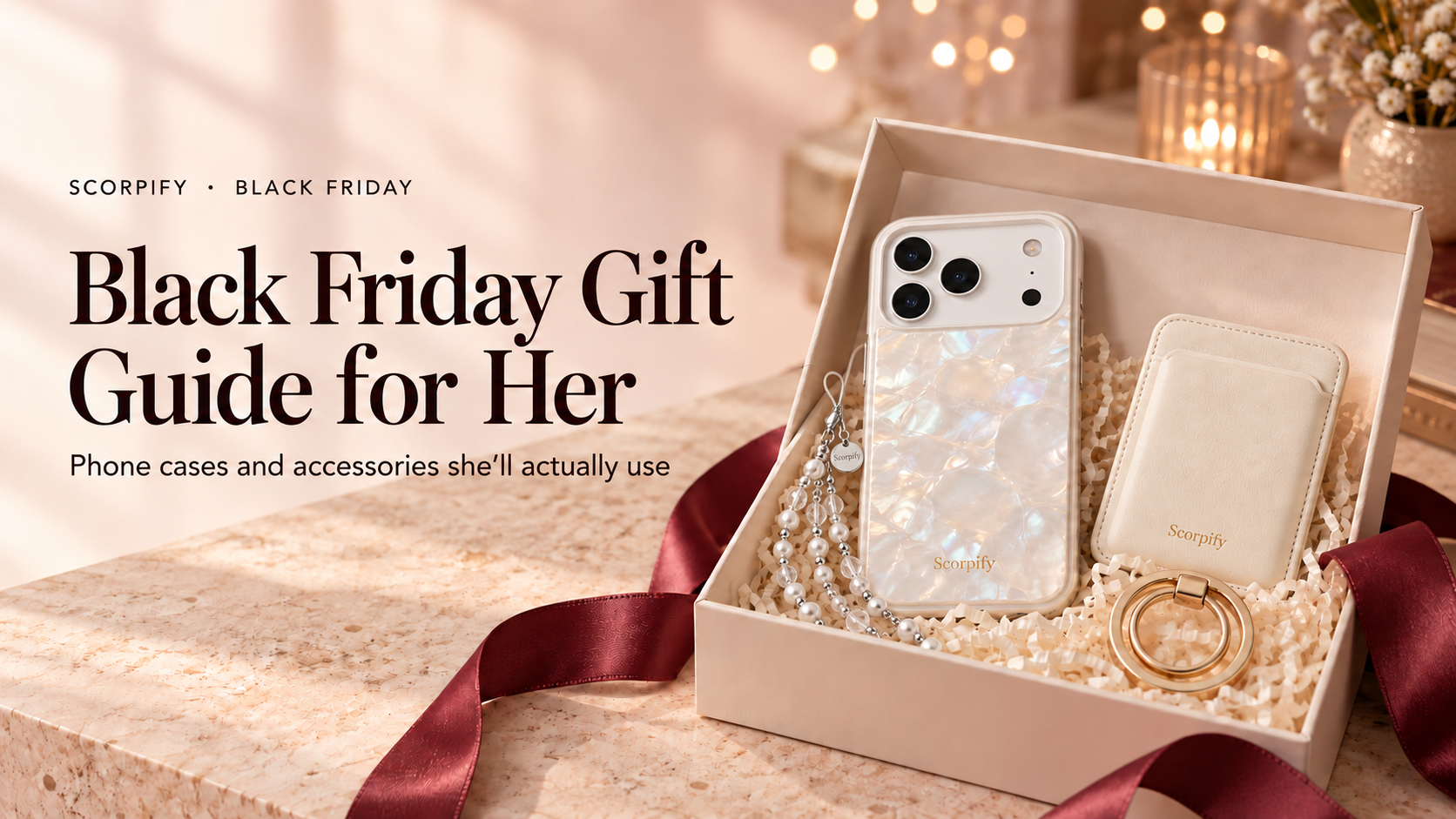 Phone case and accessory gift ideas for Black Friday gifts for her