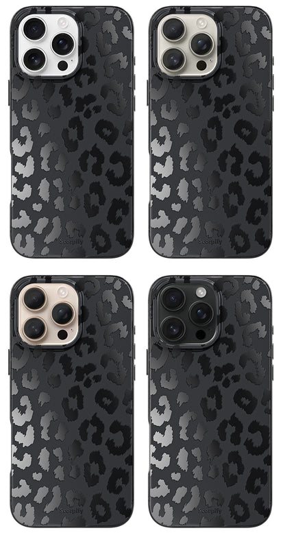 Black Leopard Magnetic iPhone Case