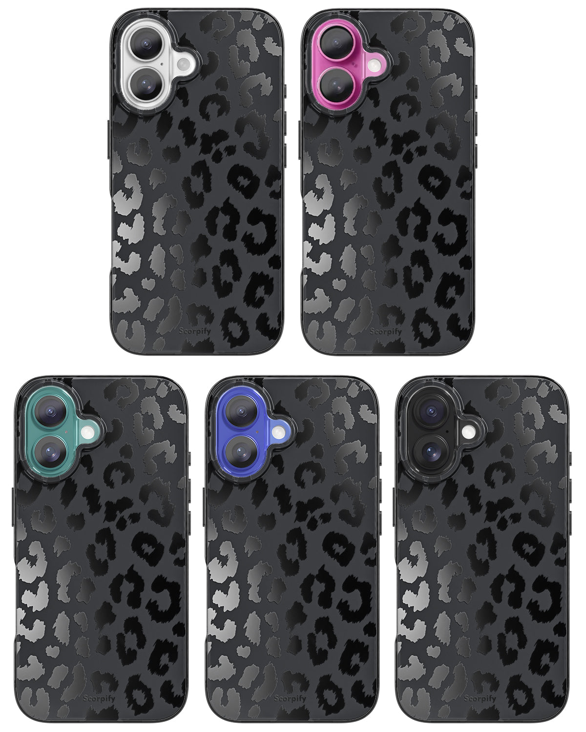Black Leopard Print Magnetic iPhone Case Scorpify