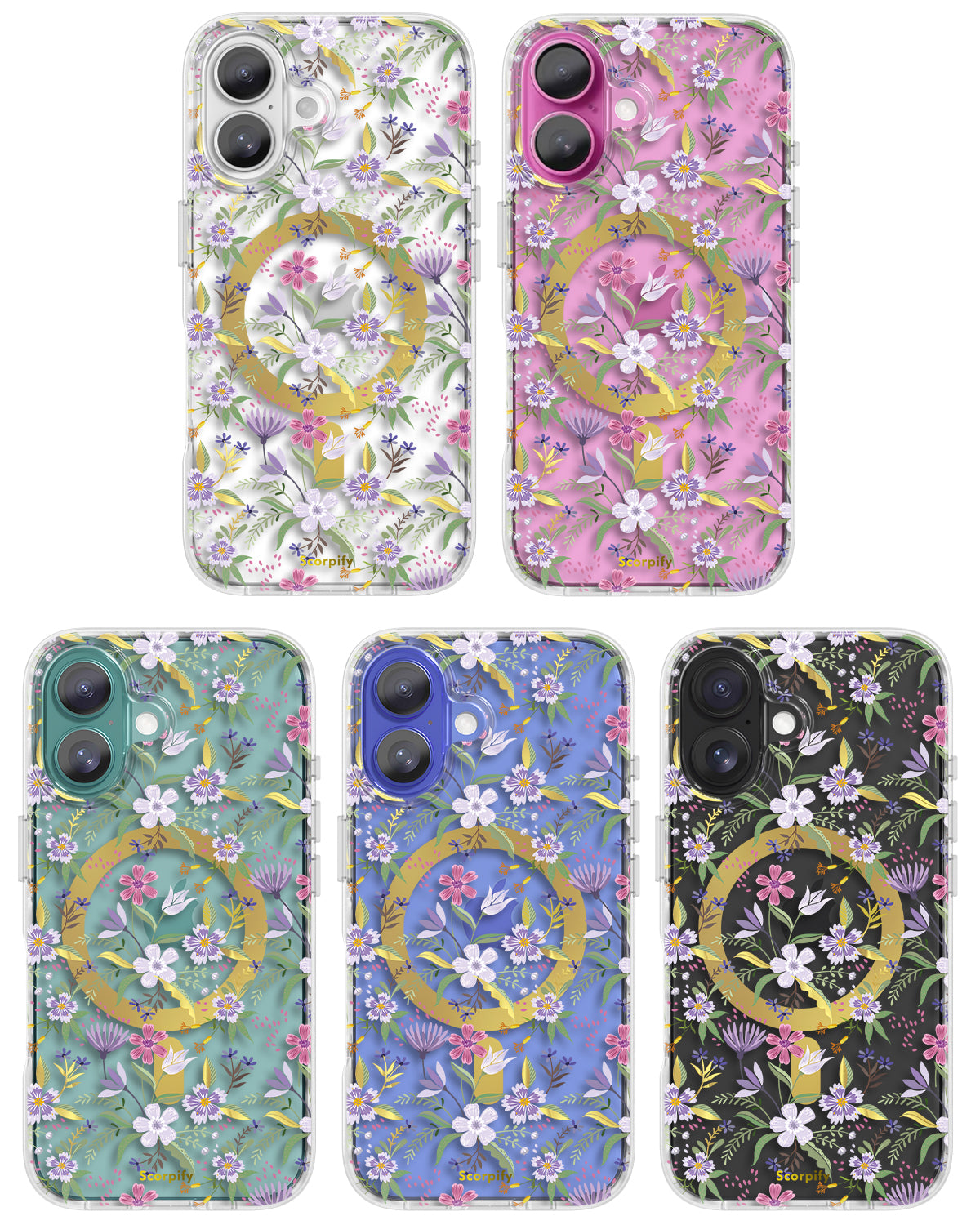Purple Cherry Blossom Magnetic iPhone Case