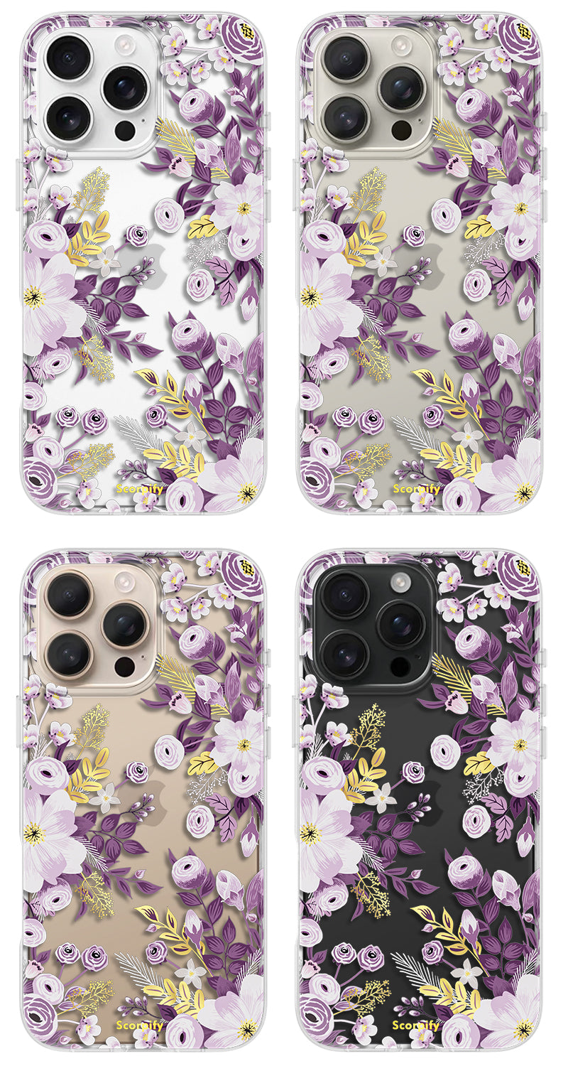 Purple Nemophila iPhone Case