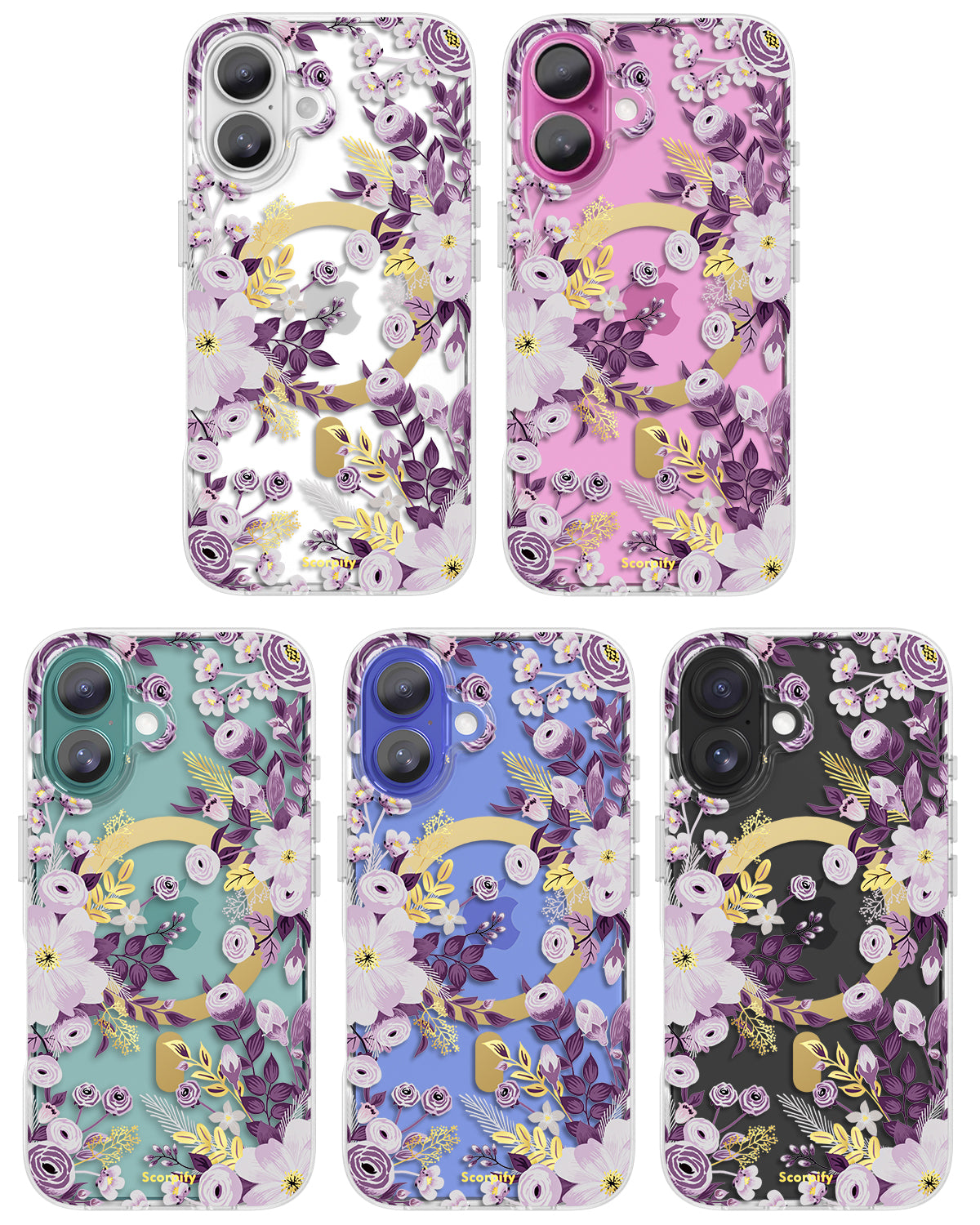 Purple Nemophila Magnetic iPhone Case