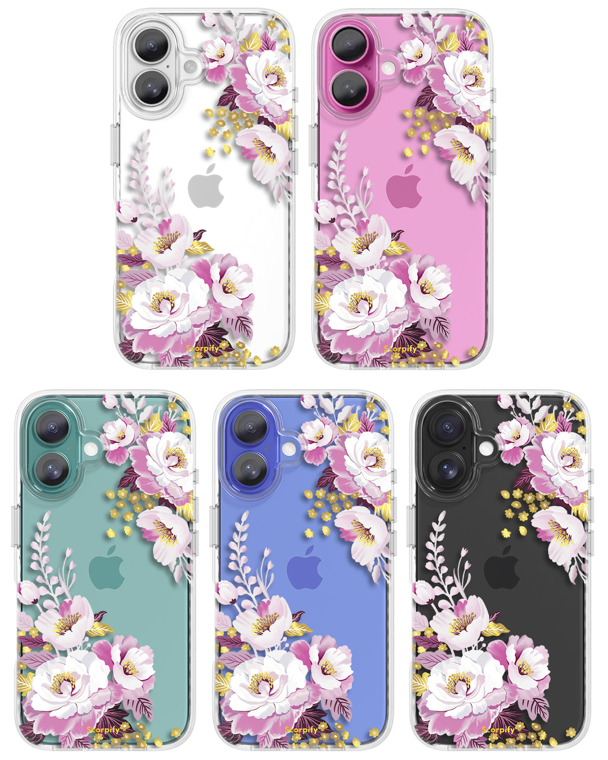 Purple Peony iPhone Case