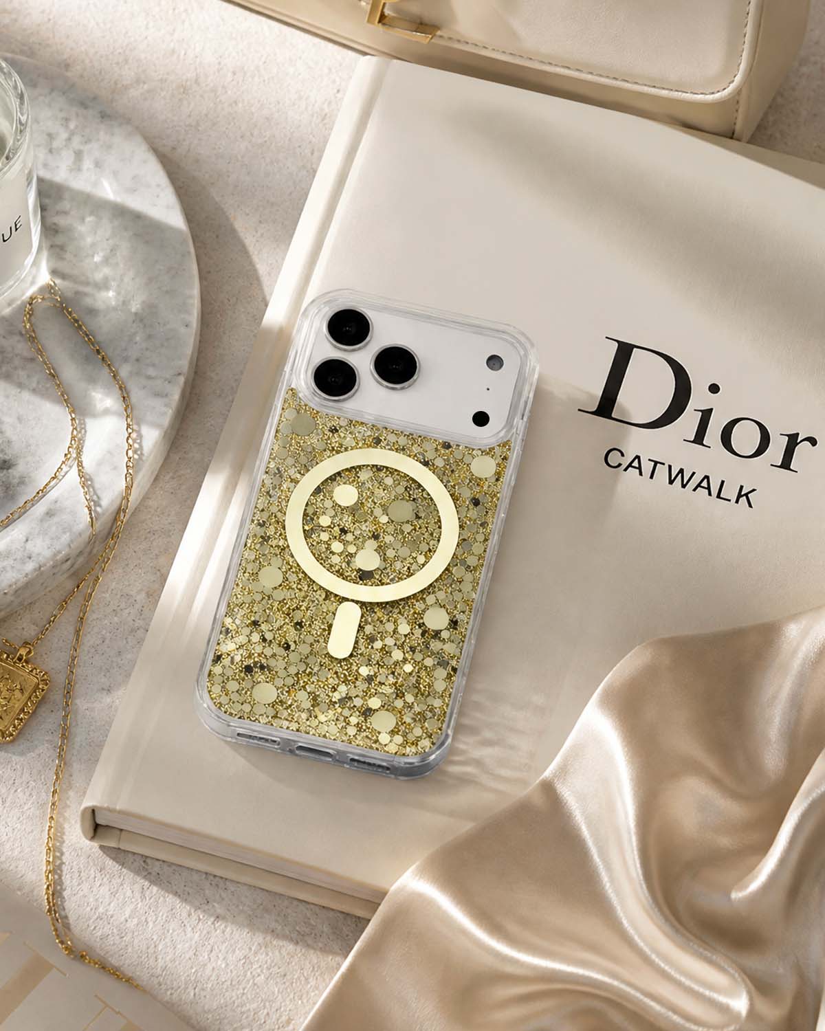 Karat Stardust iPhone Case lifestyle shot