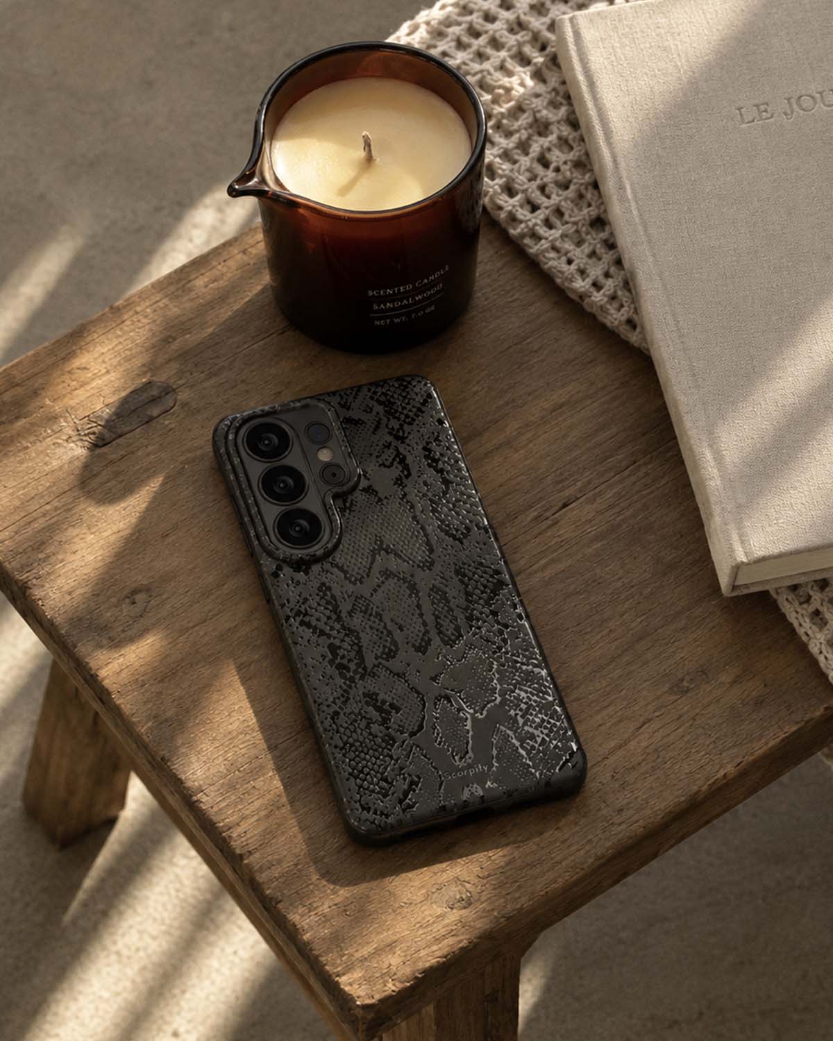 Matte Black Snake MagSafe Samsung Galaxy Case