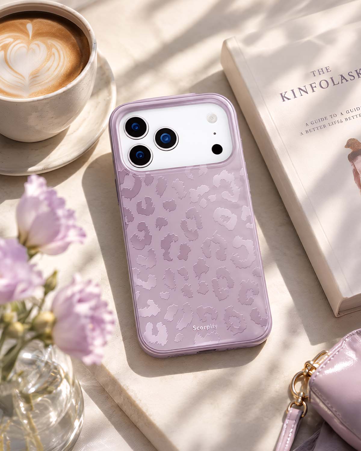 Lavender Leopard MagSafe iPhone Case