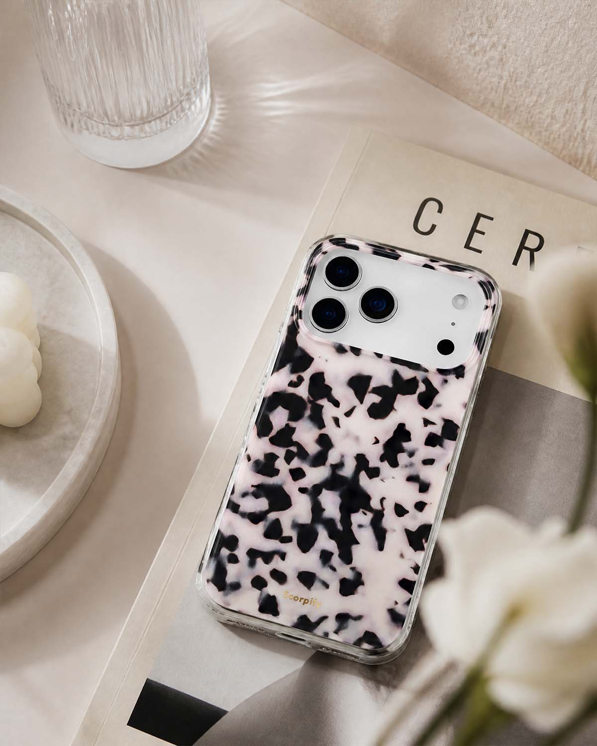 Pink Tortoise Shell MagSafe iPhone Case