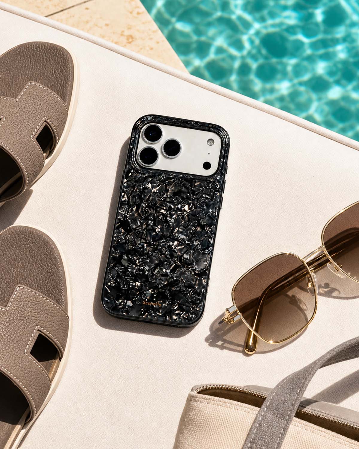 Noir Pearl iPhone Case lifestyle shot