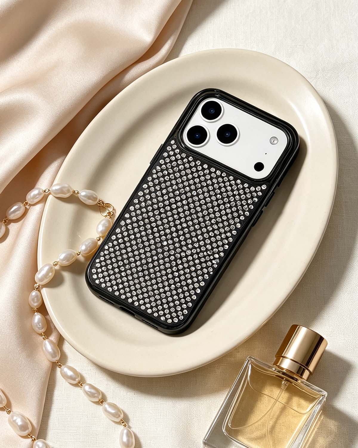 White Diamond Lustre iPhone Case
