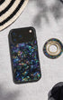 Gleam mystic abalone phone case with magnetic phone ring