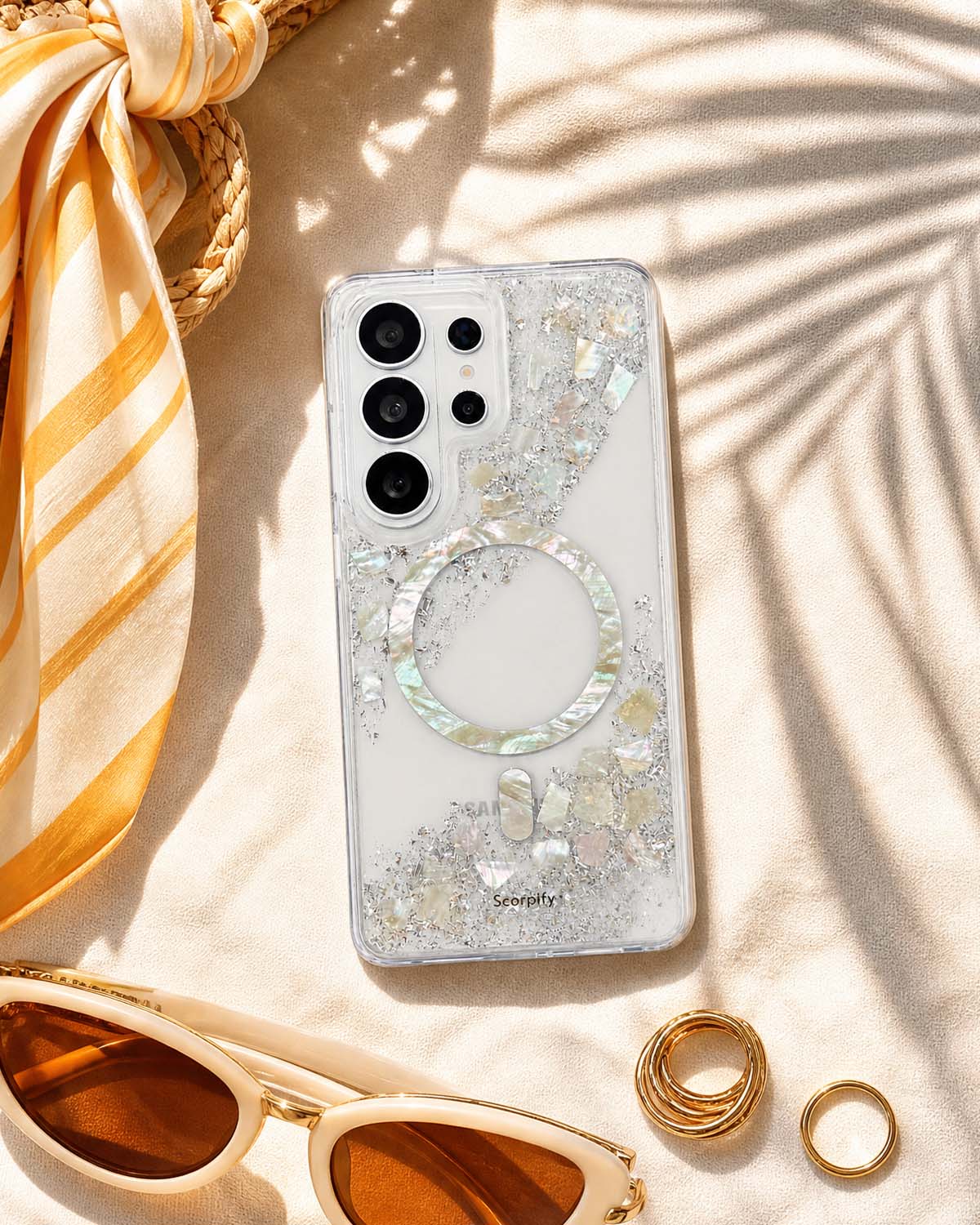 Gleam Pearl Luster case lifestyle scene