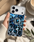 Blue Shimmer Leopard MagSafe Ring Holder