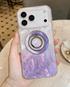 Purple Mother of Pearl MagSafe Ring Holder