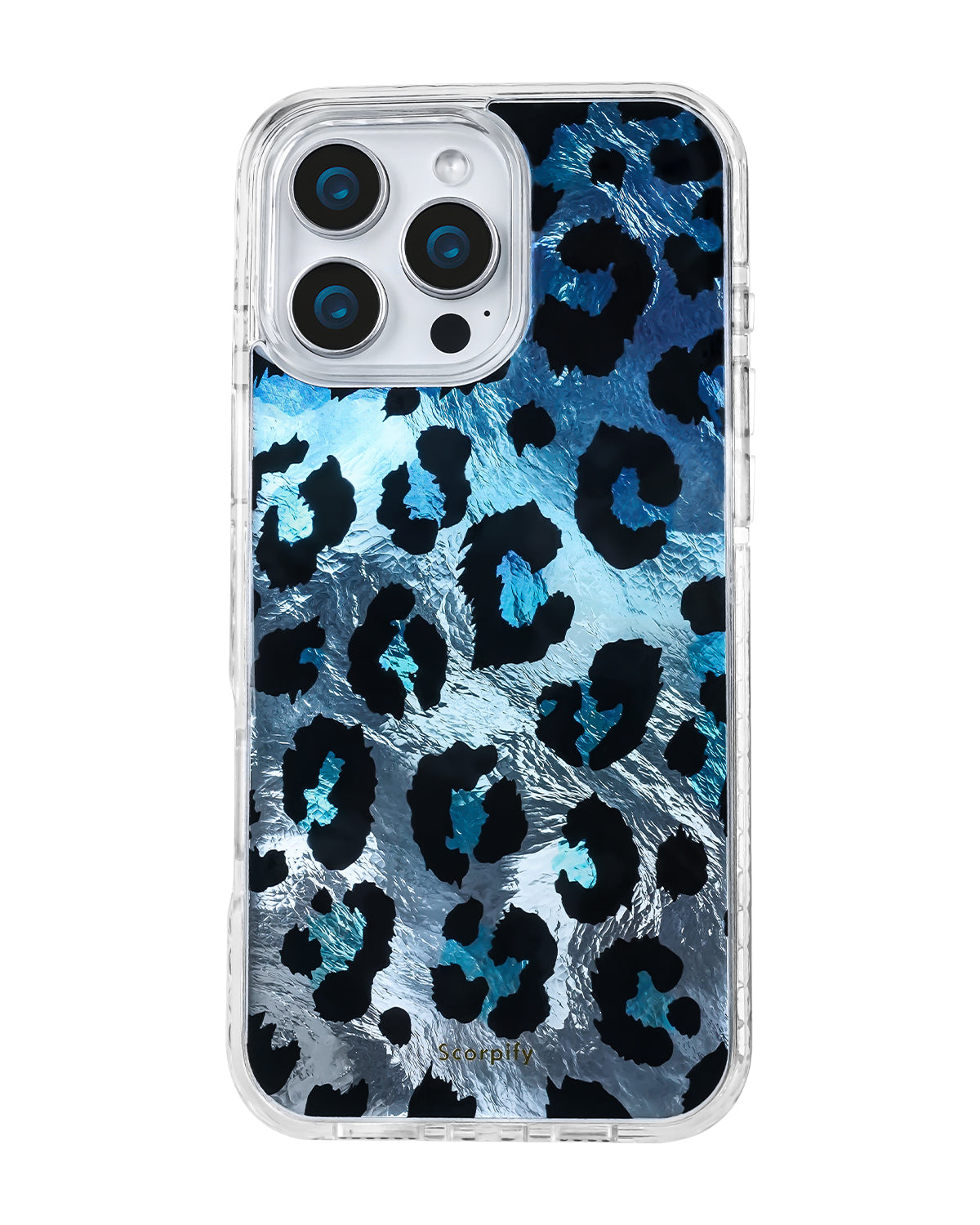 Leopard Pattern iPhone Case With Subtle Shimmer Accent Detail