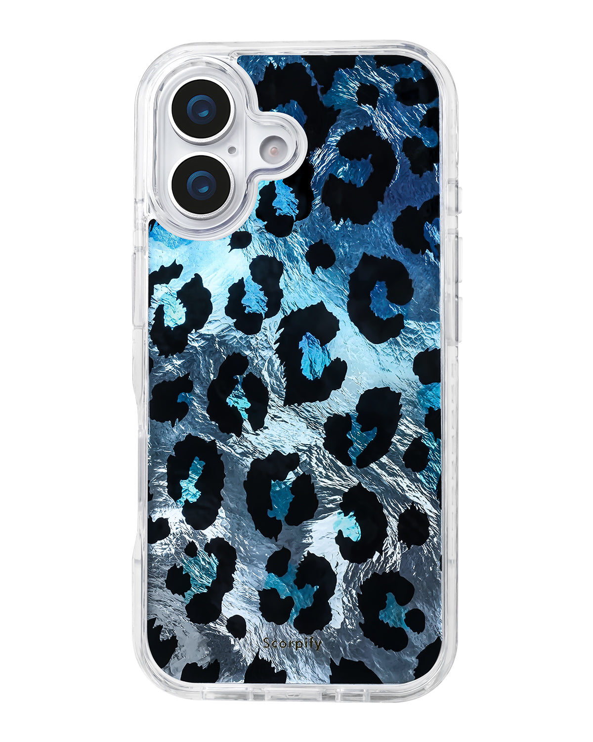 iPhone 17 Blue Shimmer Leopard MagSafe Case – Scorpify