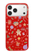 Gleam Merry Magic red MagSafe iPhone case festive design