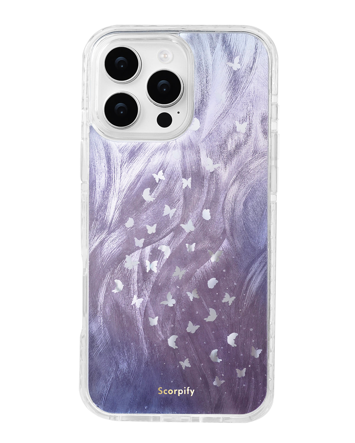 Purple Celestial Bloom iPhone Case With Shimmering Gloss Finish